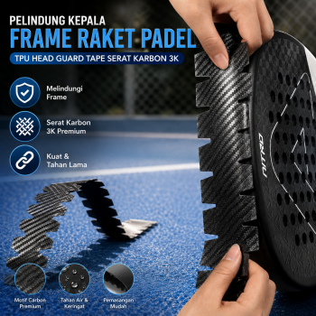 AMSport Pelindung Kepala Frame Raket Padel TPU Head Guard Tape - BTR42