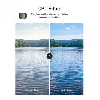 Gambar produk TELESIN Filter Kit DJI Osmo Pocket 3/4 CPL VND Cool Rose Diffusion 1/4 - S5-FLT-62-TDJ - 2
