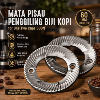 One Two Cups Mata Pisau Penggiling Kopi Flat Burr 60mm for 600N 2 PCS - A010