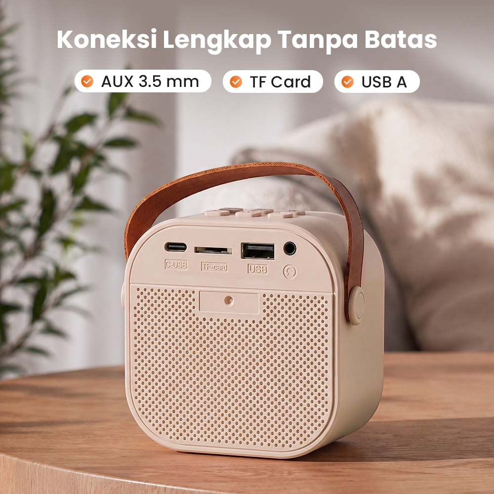 Gambar produk MEODY Speaker Bluetooth Karaoke Portable with 2 Microphone 800mAh 5W - K12 - 6