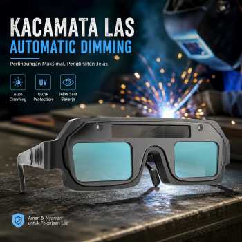 LIOMING Kacamata Las Otomatis Automatic Dimming Welding Lens Glasses - N57