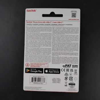 Gambar produk SanDisk Phone Drive USB Type-C 3.2 Gen 1 150MB/s 128GB - SDIXS0N - Kemasan