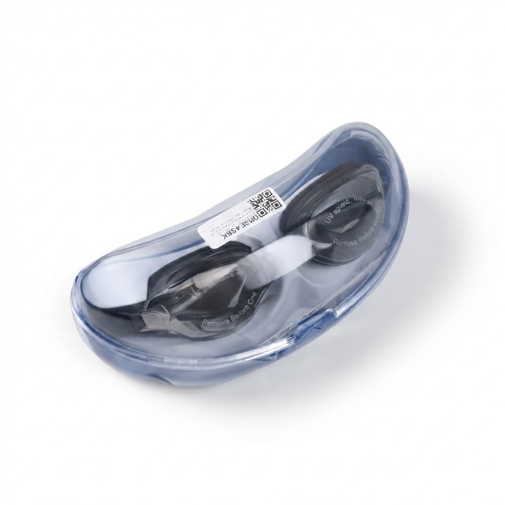 Gambar produk RUIHE Kacamata Renang Mirrored Anti Fog UV Protection Silikon - RH6100 - Kemasan