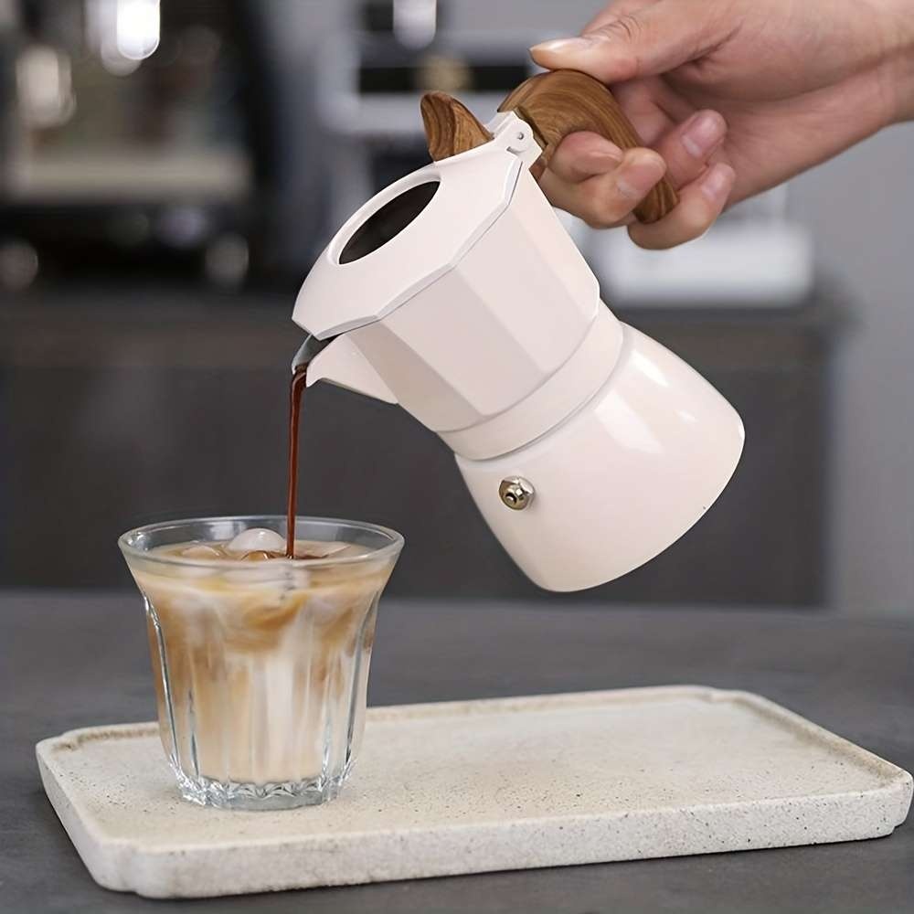 One Two Cups Moka Pot Teko Kopi Espresso Coffee Maker 2 Cup 100ml - L30 Gambar produk One Two Cups Moka Pot Teko Kopi Espresso Coffee Maker 2 Cup 100ml - L30 - 3