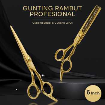 Gambar produk Biutte.co Gunting Rambut Lurus Sasak Buffing Stainless Steel 4Cr13 - N2