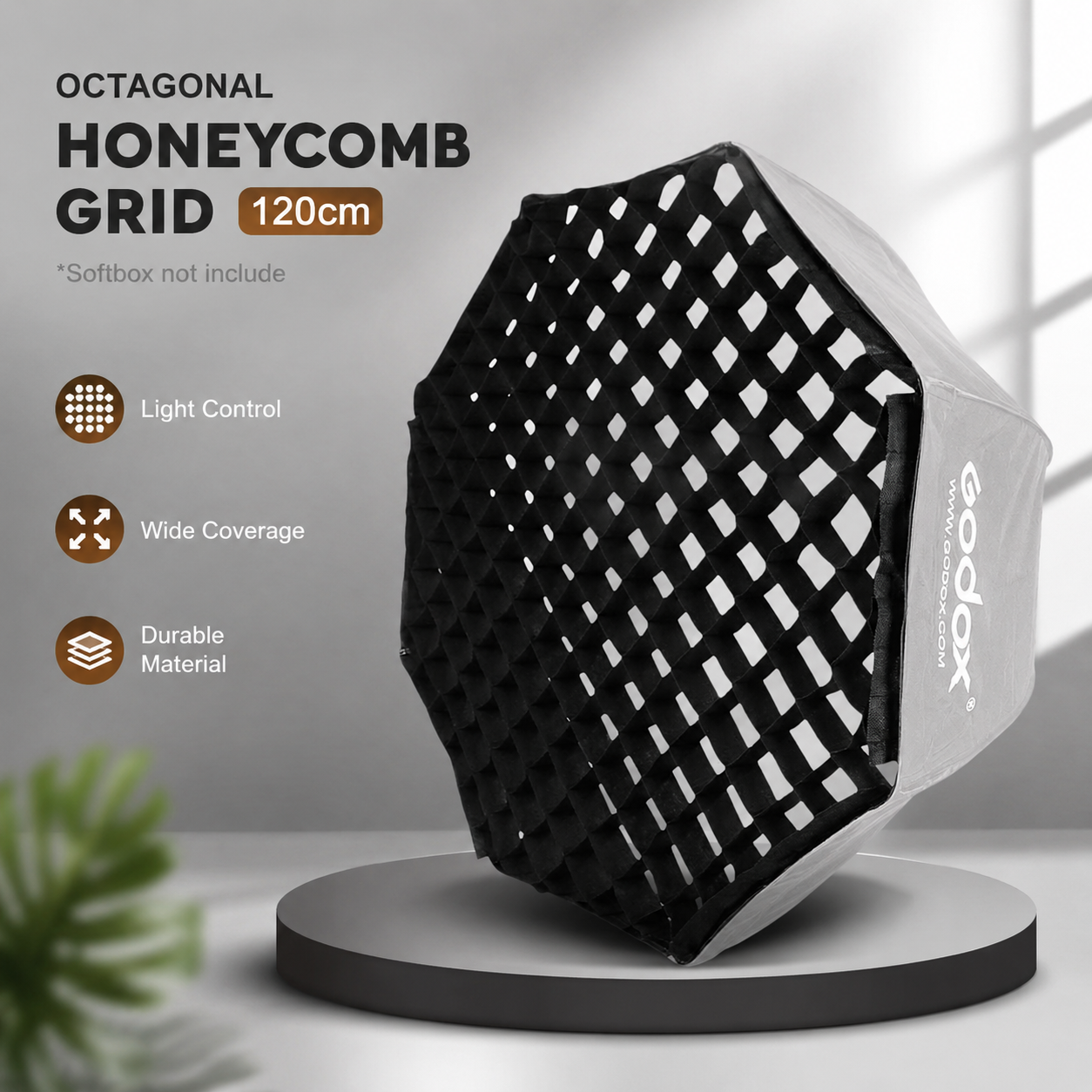 Gambar produk Octagonal Honeycomb Grid 120cm for Umbrella Softbox Reflector - 8K-120 - Utama