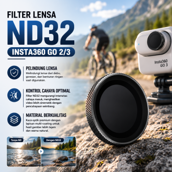 Gambar produk ELCONTALL Filter Lensa Kamera ND32 Action Cam Insta360 Go 2/3 - 7451