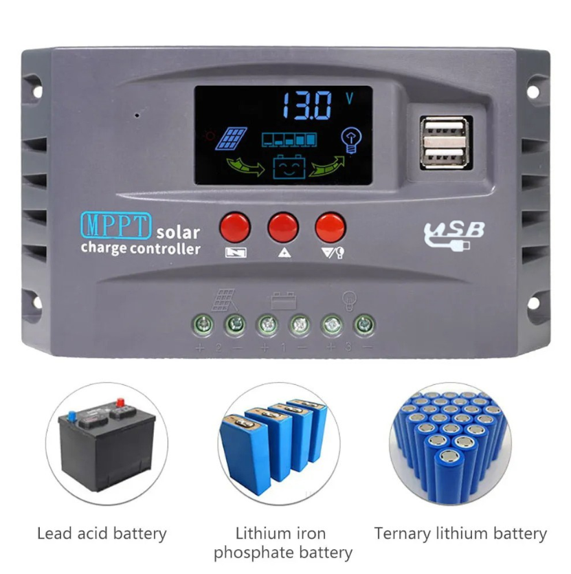 SolaBright Solar Charge Controller MPPT 2 USB Automatic 12V/24V 30A - HXC3 Gambar produk SolaBright Solar Charge Controller MPPT 2 USB Automatic 12V/24V 30A - HXC3 - 2