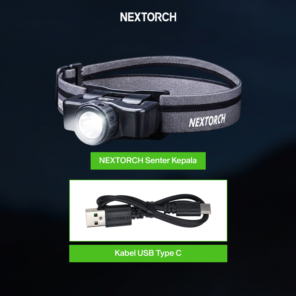 NEXTORCH Senter Kepala LED Headlamp Flashlight Outdoor 1200mAh - MAX STAR Gambar produk NEXTORCH Senter Kepala LED Headlamp Flashlight Outdoor 1200mAh - MAX STAR - 8