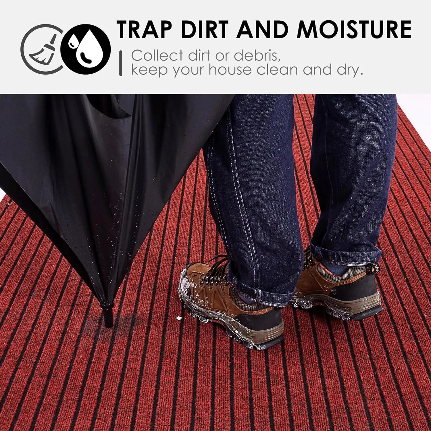 DATOPER Karpet Lantai Anti Slip Water Absorbing Floor Mat 60x300cm - BQ100 Gambar produk DATOPER Karpet Lantai Anti Slip Water Absorbing Floor Mat 60x300cm - BQ100 - 3