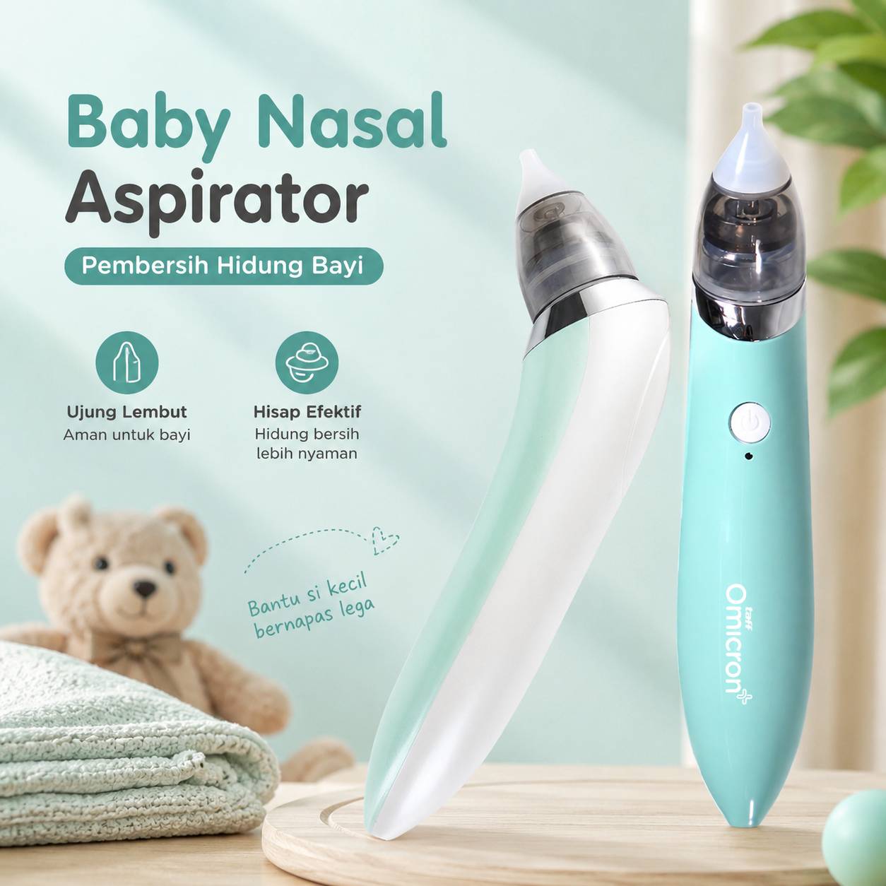 Gambar produk TaffOmicron Baby Nasal Aspirator Alat Pembersih Hidung Bayi - HD-8031 - Utama