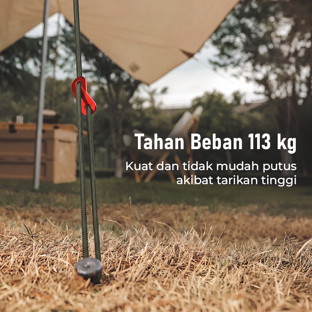 TaffSPORT Tali Tenda Paracord Rope Tent Camp 7 Core 4mm 100M - SH139 Gambar produk TaffSPORT Tali Tenda Paracord Rope Tent Camp 7 Core 4mm 100M - SH139 - 4