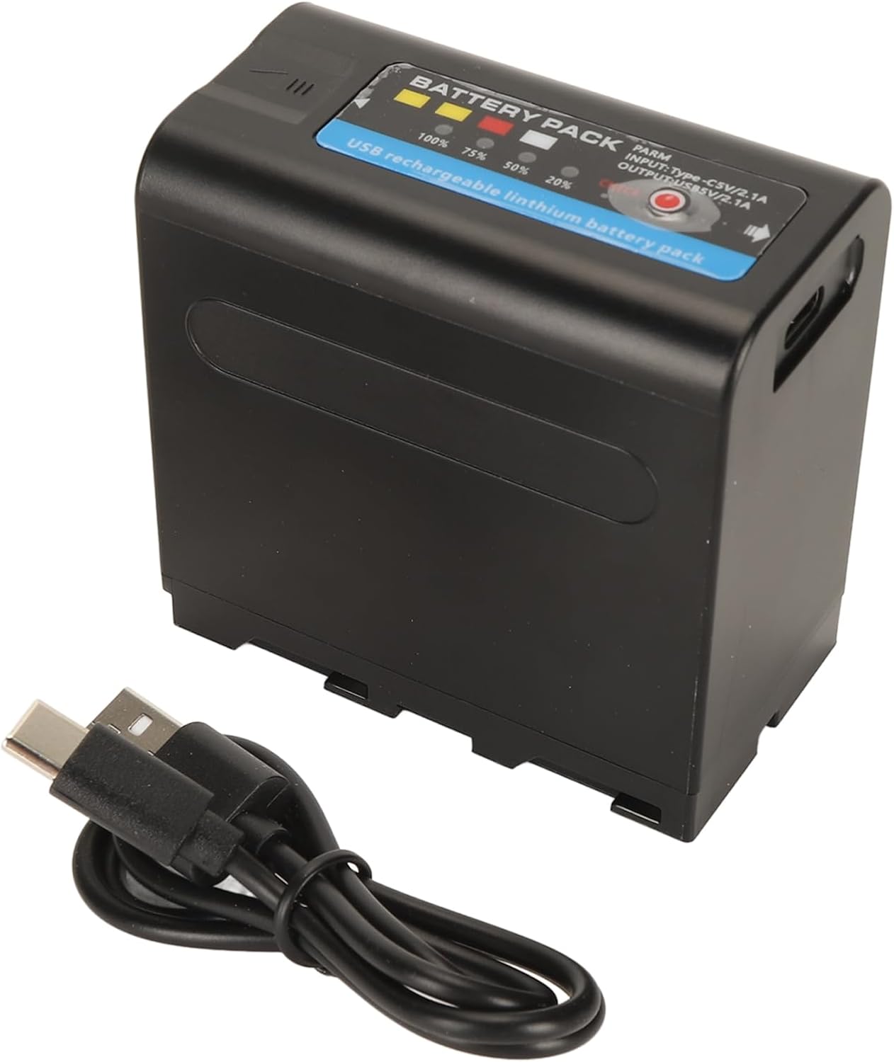 Gambar produk YUBOLI Baterai Kamera Sony Replacement HXR PXW DSR CCD 6000mAh - NP-F980 - 6