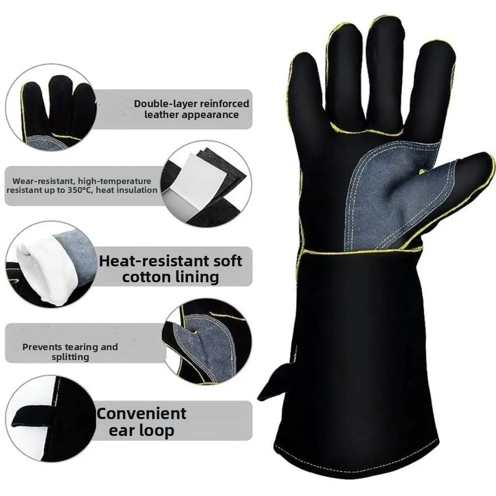 RIGIT Sarung Tangan Las Kulit Double Layer Cowhide Welding Gloves - STL-15 Gambar produk RIGIT Sarung Tangan Las Kulit Double Layer Cowhide Welding Gloves - STL-15 - 1