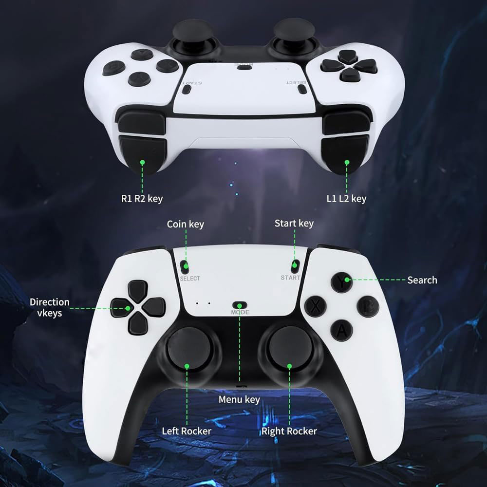 POFE Game Console Retro 20K Games Wireless Gamepad Gameboy 4K 16GB - M15 Plus Gambar produk POFE Game Console Retro 20K Games Wireless Gamepad Gameboy 4K 16GB - M15 Plus - 7