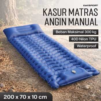 TaffSPORT Kasur Matras Angin Manual Sleeping Pad Waterproof Single - SB-40