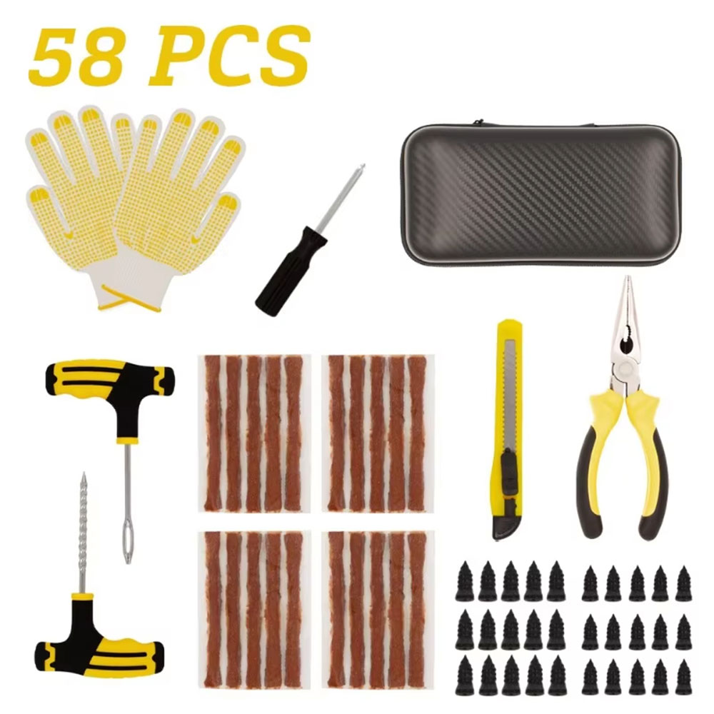 UR Peralatan Tambal Ban Mobil Sepeda Motor Tubeless Tire Repair - CZK-45 Gambar produk UR Peralatan Tambal Ban Mobil Sepeda Motor Tubeless Tire Repair - CZK-45 - Kemasan
