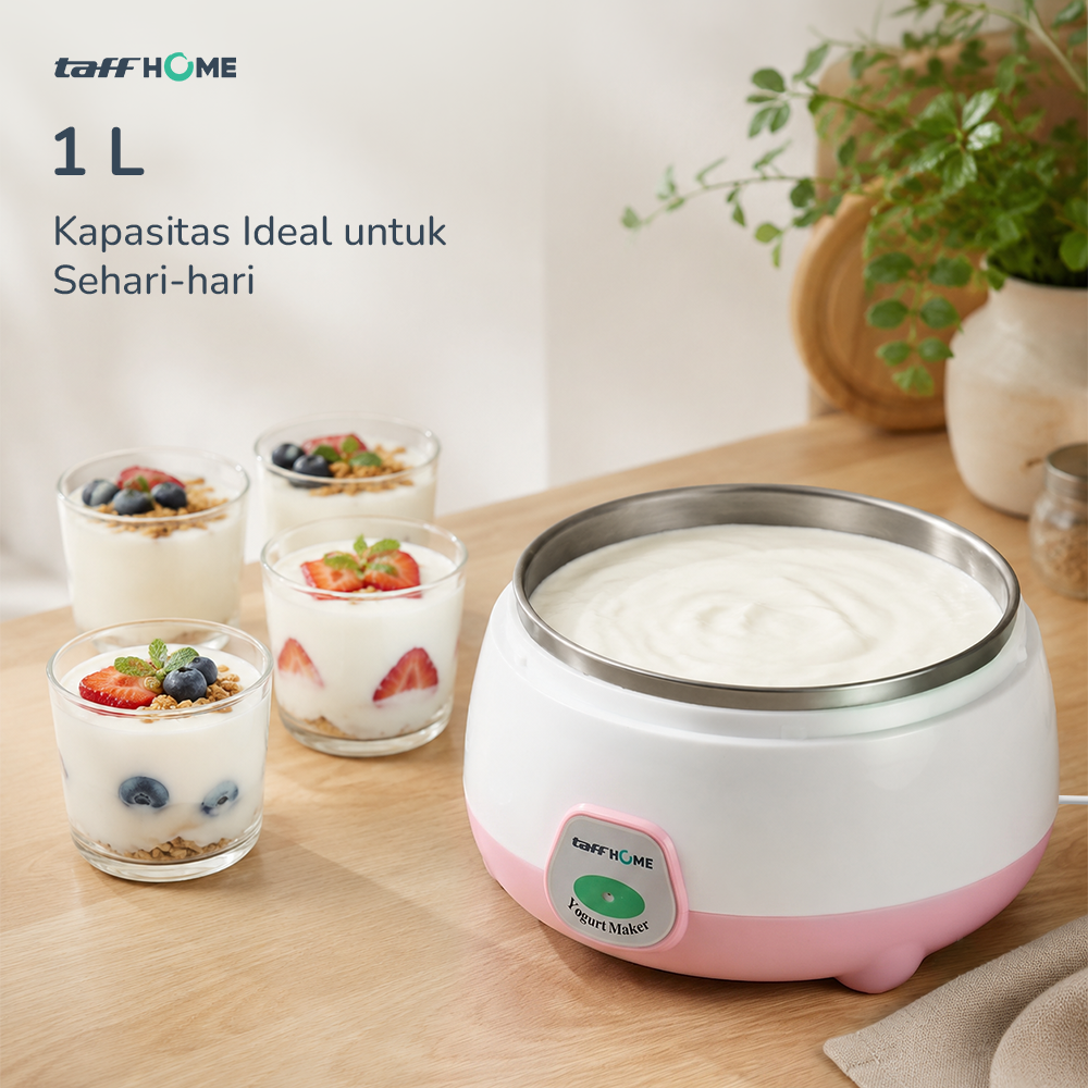 Gambar produk TaffHOME Mesin Pembuat Yogurt Maker Electric Portable 15W 1L - PA-12D - 1