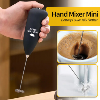 Gambar produk One Two Cups Hand Mixer Mini Pengocok Telur Susu Milk Frother Battery - HMP30