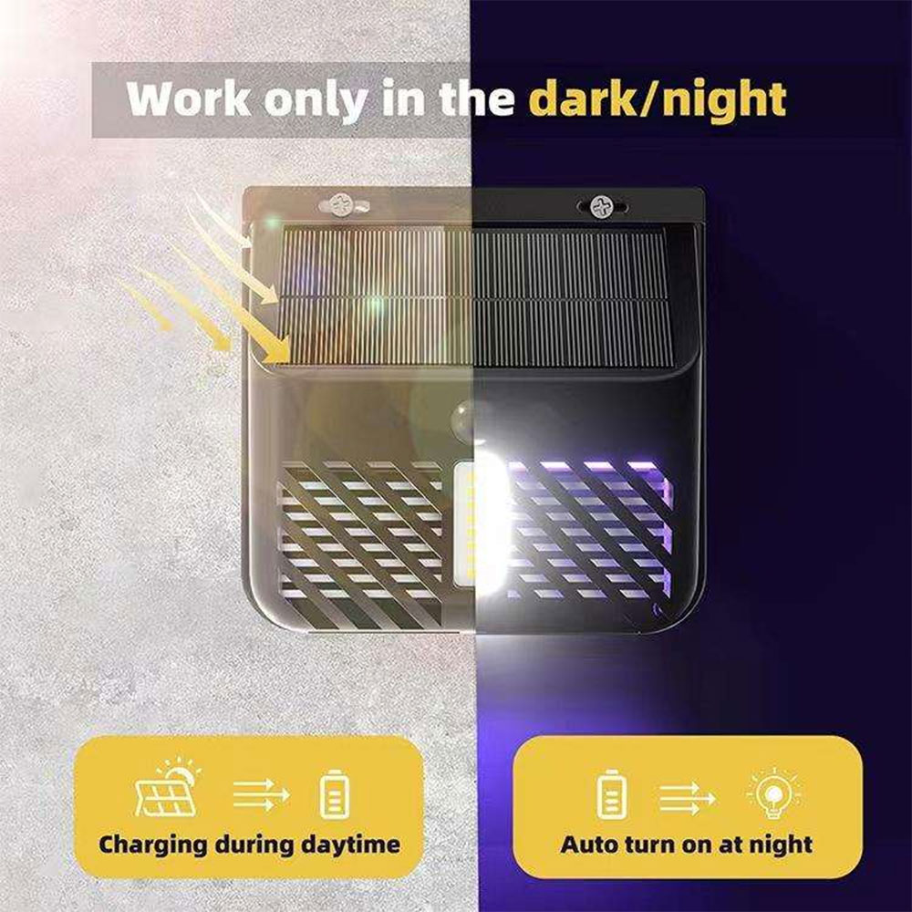EM Lampu LED UV Anti Nyamuk 2in1 Solar Panel Mosquito Killer 800mAh - TY156 Gambar produk EM Lampu LED UV Anti Nyamuk 2in1 Solar Panel Mosquito Killer 800mAh - TY156 - 6