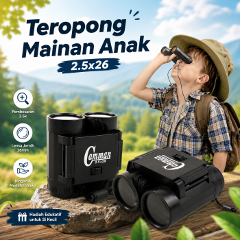 Gambar produk Camman Teropong Mainan Anak Binoculars Telescope 2.5x26 - 1138