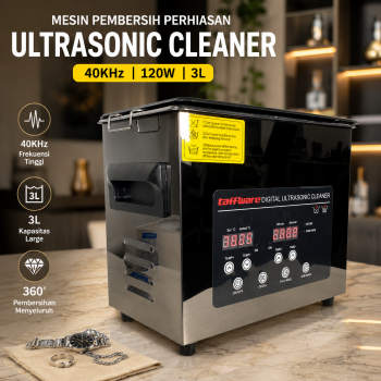 Gambar produk Taffware Mesin Pembersih Perhiasan Ultrasonic Cleaner 40KHz 120W 3L - KZ-F3