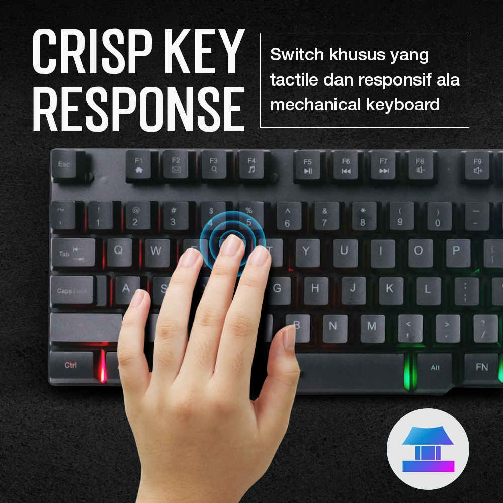 TaffGEAR Gaming Keyboard LED with Mouse - 832 Gambar produk TaffGEAR Gaming Keyboard LED with Mouse - 832 - 1