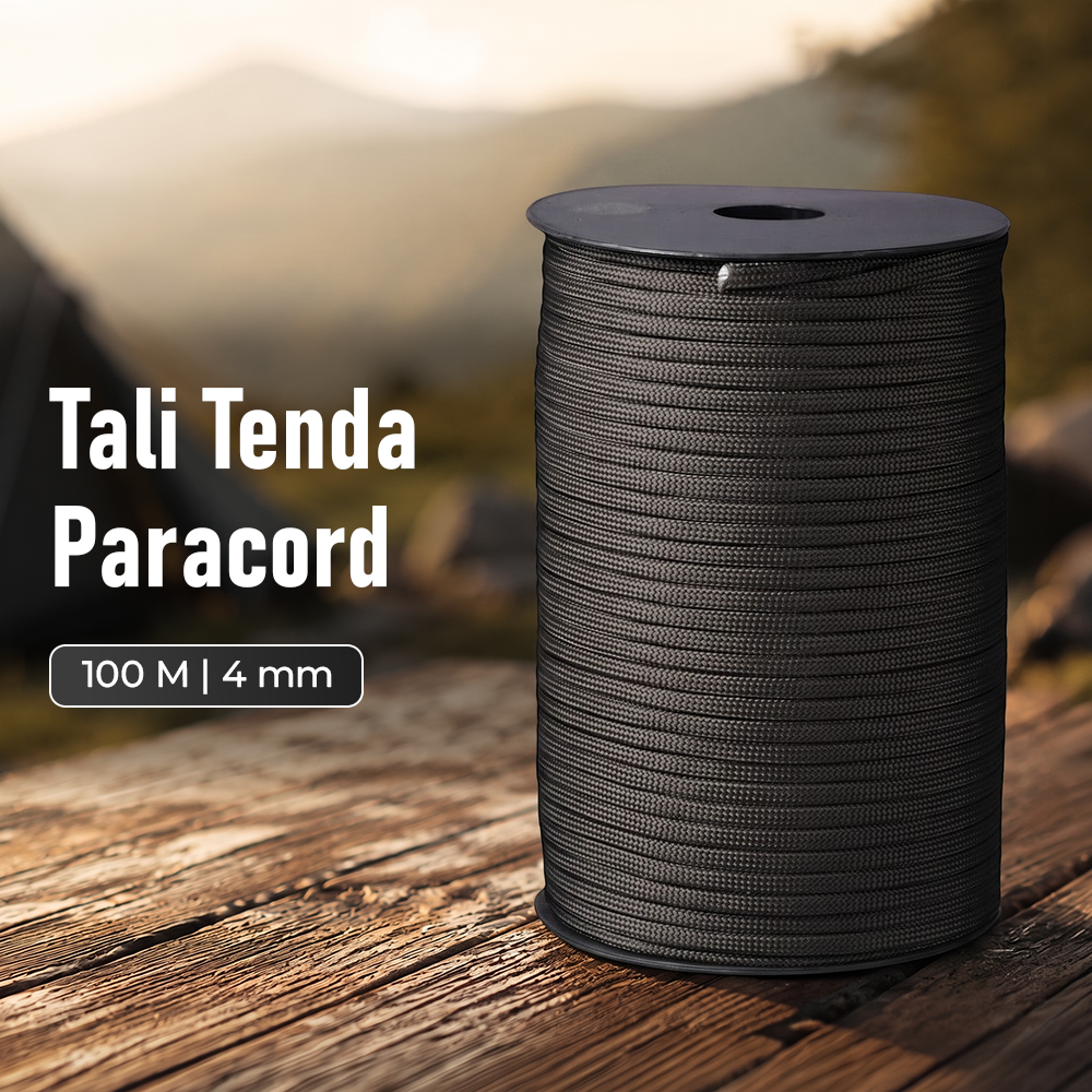 Gambar produk TaffSPORT Tali Tenda Paracord Rope Clothes Drying 7 Core 4mm 100M - KO5 - Utama
