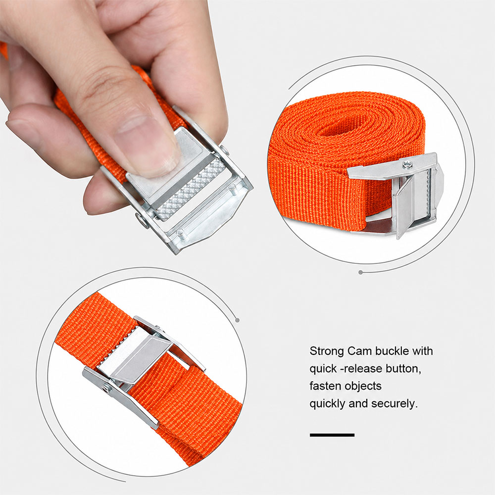 LASH Tali Strap Pengikat Barang Sabuk Cargo Belt Lashing Nylon 5M - XR10 Gambar produk LASH Tali Strap Pengikat Barang Sabuk Cargo Belt Lashing Nylon 5M - XR10 - 4