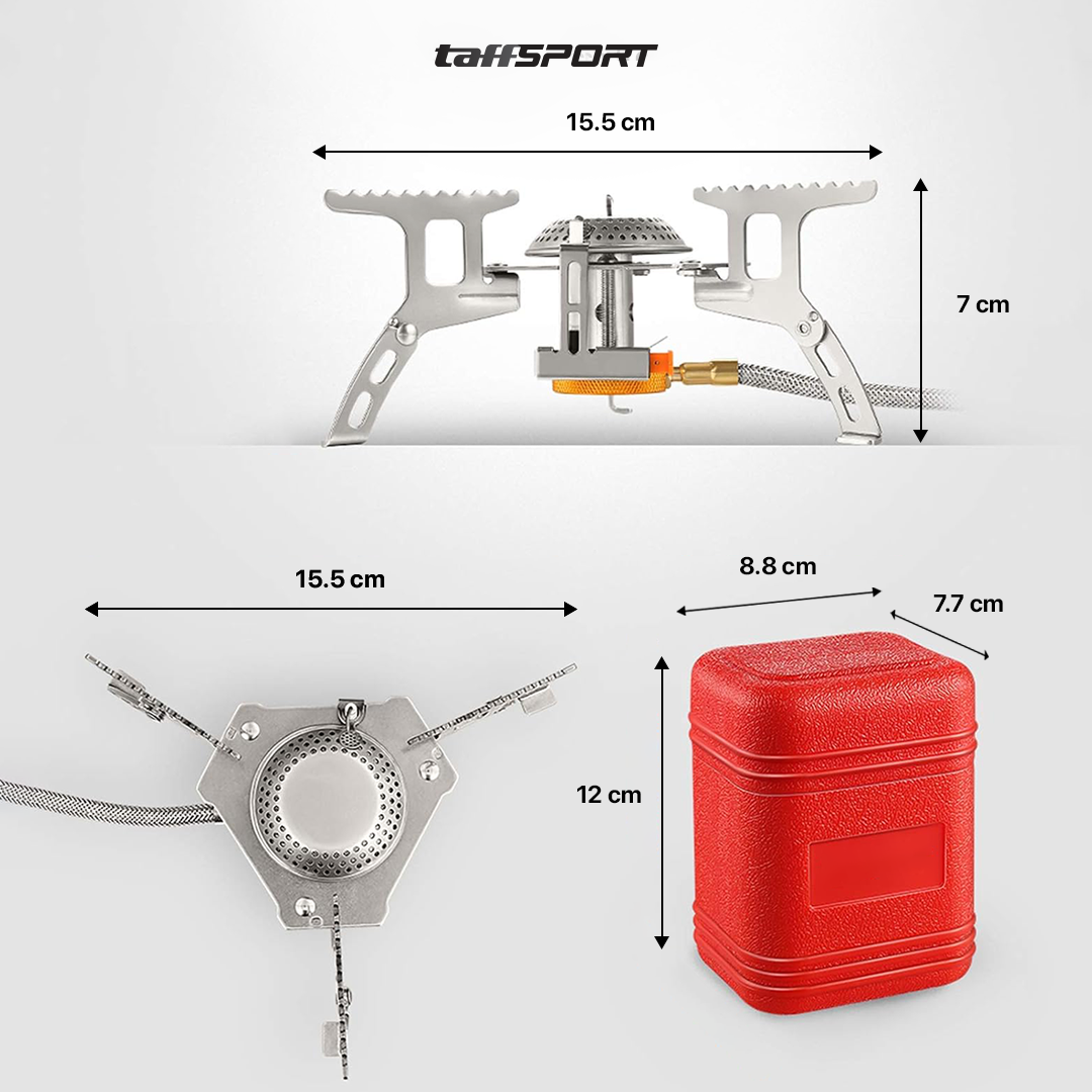 Gambar produk TaffSPORT Kompor Gas Portable Lipat Ultralight Camping Stove Outdoor - WSS-201 - 8