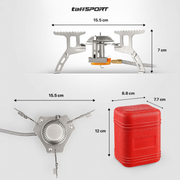 Gambar produk TaffSPORT Kompor Gas Portable Lipat Ultralight Camping Stove Outdoor - WSS-201 - 8