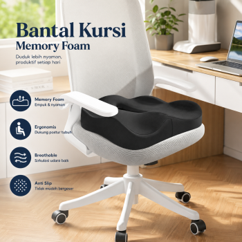 ZIKEE Bantal Duduk Alas Kursi Kantor Seat Cushion Memory Foam - KH-15
