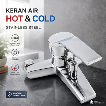 Gambar produk QiWangXing Keran Air Valve Shower Hot and Cold Stainless Steel - A-770