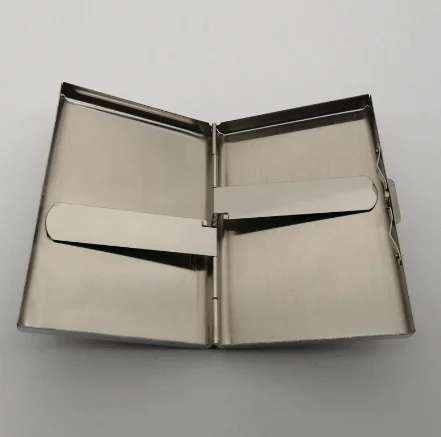 Ophone Kotak Rokok Stainless Steel 201 Cigarette Box Case 16 Slot - JD-SH200 Gambar produk Ophone Kotak Rokok Stainless Steel 201 Cigarette Box Case 16 Slot - JD-SH200 - 2