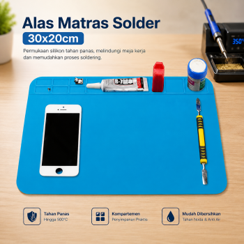 DUETECH Alas Matras Solder Silikon Soldering Heat Resistant 30x20cm - DFUT001