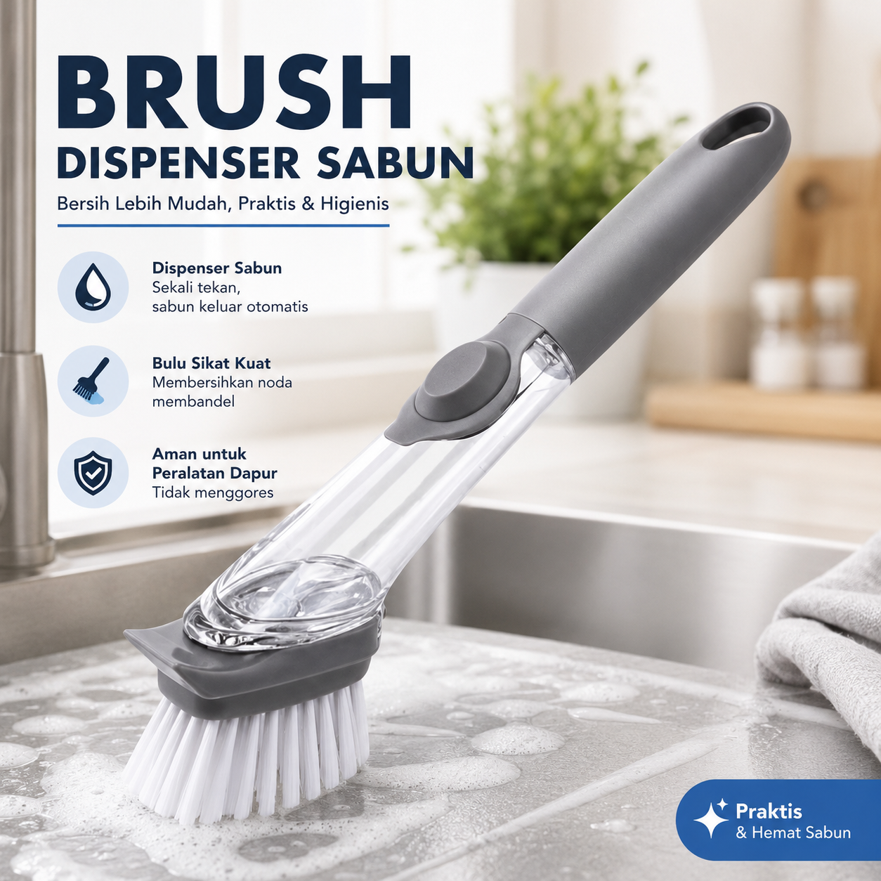 ISHOWTIENDA Sikat Pembersih Cleaning Brush Dispenser Sabun Air - S0026 Gambar produk ISHOWTIENDA Sikat Pembersih Cleaning Brush Dispenser Sabun Air - S0026 - Utama