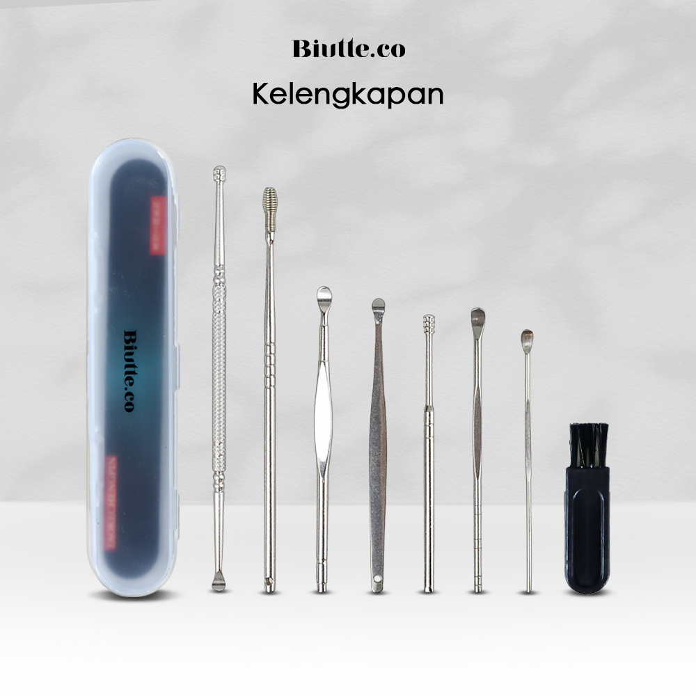 Gambar produk Biutte.co Pembersih Telinga Korek Kuping Ear Wax Picker 7 PCS - JC7 - 7