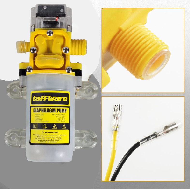 Taffware Pompa Air High Pressure Diaphragm Pump Car Wash 0.55 MPa 80W - D-1 Gambar produk Taffware Pompa Air High Pressure Diaphragm Pump Car Wash 0.55 MPa 80W - D-1 - 1
