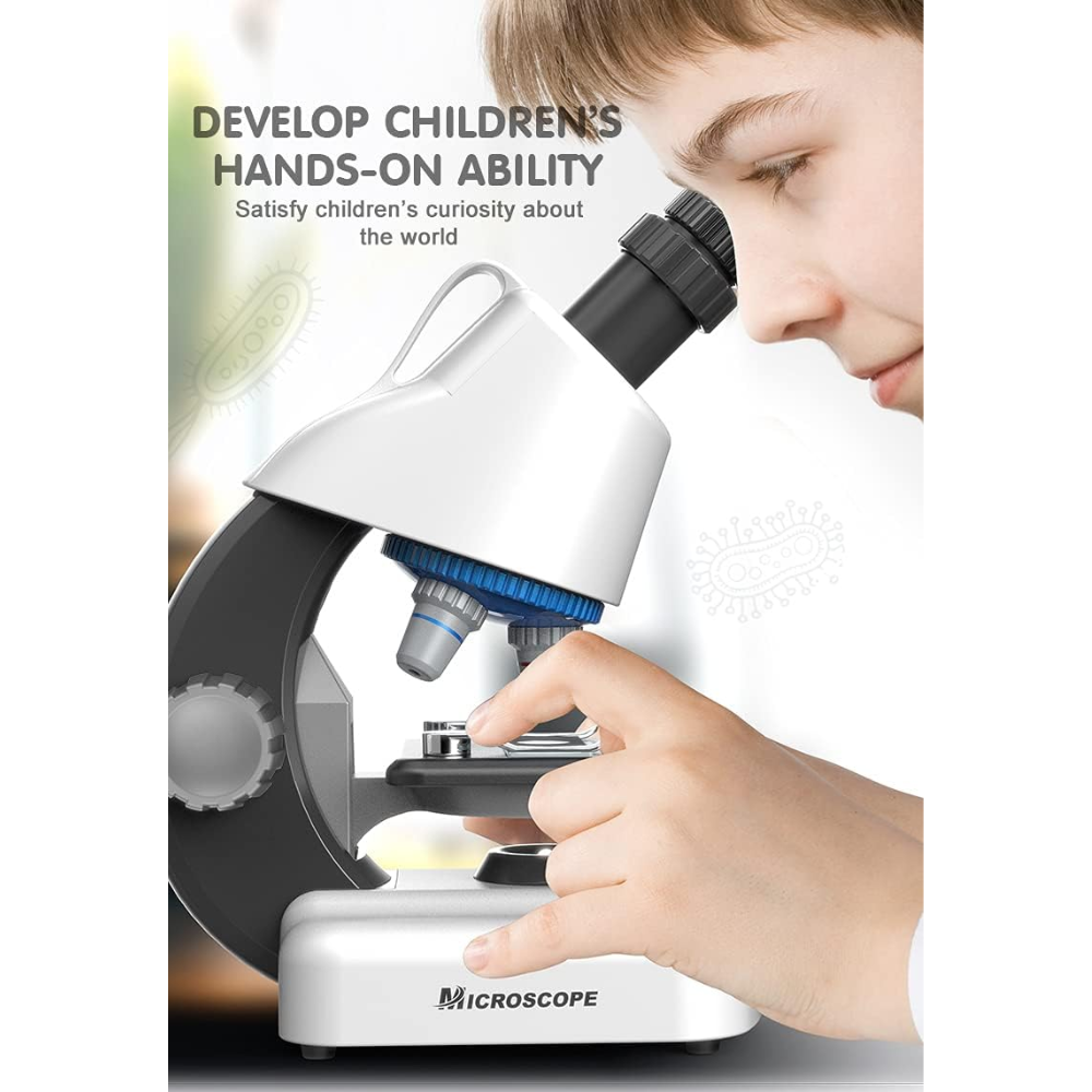 Eyebre Mikroskop Monokuler Pengamatan LED Science Microscope 100-1200x - 1113 Gambar produk Eyebre Mikroskop Monokuler Pengamatan LED Science Microscope 100-1200x - 1113 - 4