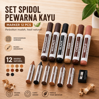 Yongli Set Spidol Pewarna Kayu Wood Repair Sticks Marker 12 PCS - YL228