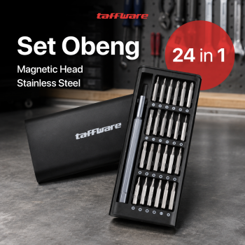 Taffware Obeng Set Premium Precision Screwdriver Magnetic Bits 24in1 - 6024