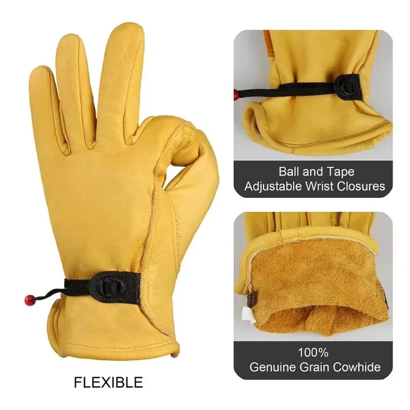 Lamount Sarung Tangan Las Kulit Sapi Cowhide Welding Gloves L - STL-25 Gambar produk Lamount Sarung Tangan Las Kulit Sapi Cowhide Welding Gloves L - STL-25 - 2