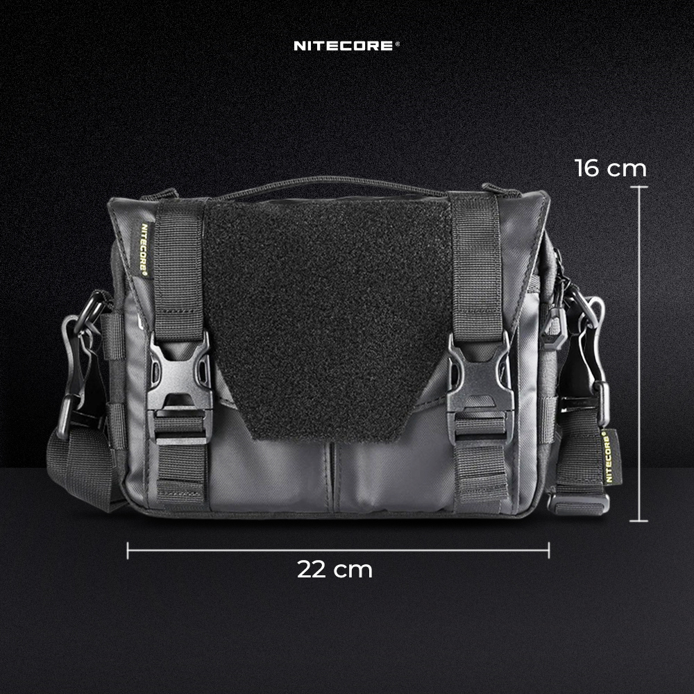 NITECORE Tas Sling Bag Tactical Modular Lightweight 500D Nylon 2L - SLB05 Gambar produk NITECORE Tas Sling Bag Tactical Modular Lightweight 500D Nylon 2L - SLB05 - 7