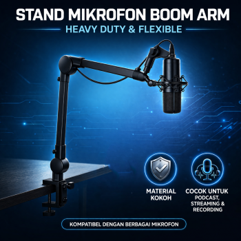 ETS Stand Holder Mikrofon Boom Arm Desk Adjustable Microphone Lazypod - E985