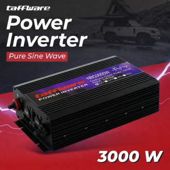 Taffware Power Inverter Mobil Pure Sine Wave DC 12V to AC 220V 3000W - NBQ3000W