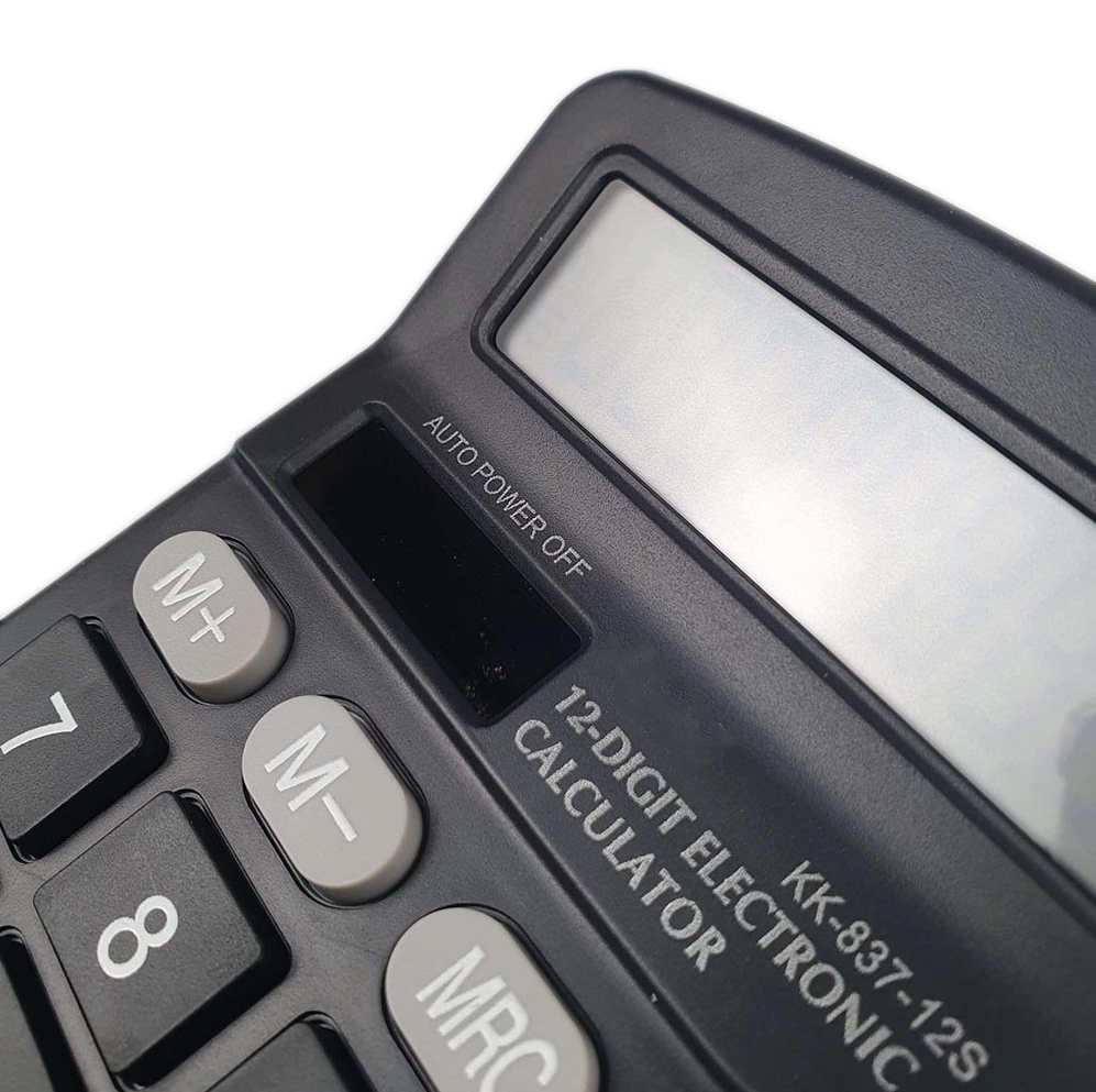DEXIN Kalkulator Elektronik Solar Calculator 12 Digit - KK-837-12S Gambar produk DEXIN Kalkulator Elektronik Solar Calculator 12 Digit - KK-837-12S - 2