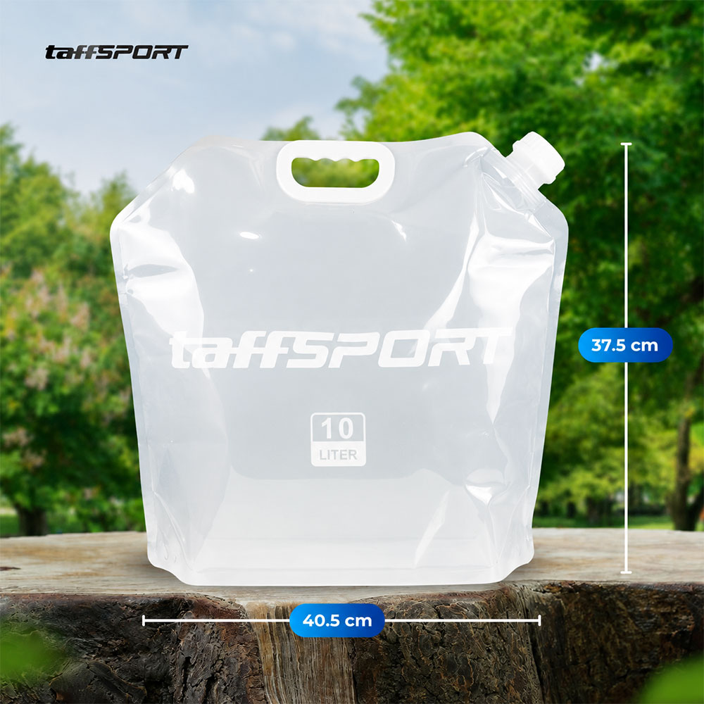 TaffSPORT Kantong Air Minum Lipat BPA Free Portable Water Bag 10L - SD-10 Gambar produk TaffSPORT Kantong Air Minum Lipat BPA Free Portable Water Bag 10L - SD-10 - Kemasan
