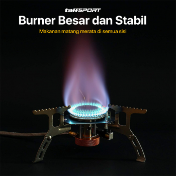 Gambar produk TaffSPORT Kompor Gas Portable Lipat Ultralight Camping Stove Outdoor - WSS-201 - 2