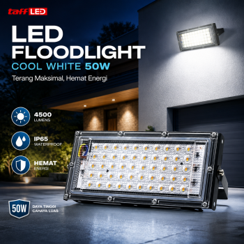 Gambar produk TaffLED Lampu Sorot LED Outdoor Floodlight Waterproof Cool White 50W - A8