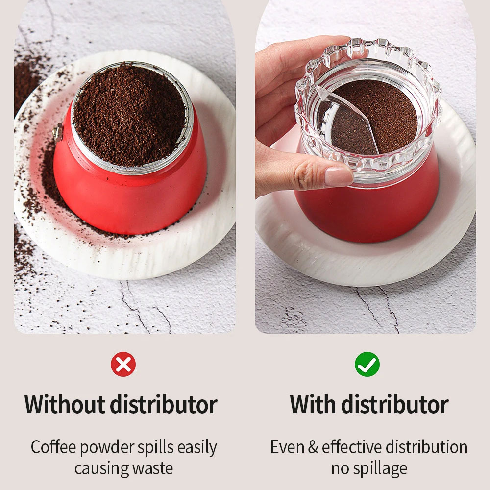 OAN Dosing Ring Moka Pot Espresso Alat Distribusi Bubuk Kopi 78mm - Z20-20 Gambar produk OAN Dosing Ring Moka Pot Espresso Alat Distribusi Bubuk Kopi 78mm - Z20-20 - 5